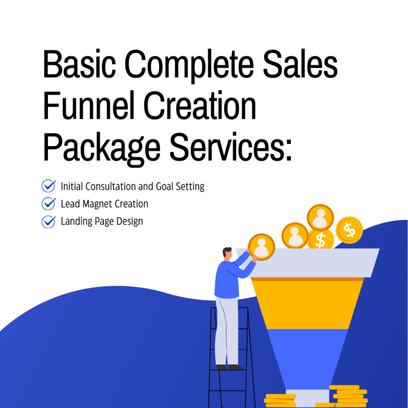 Basic Complete Sales Funnel Creation Package Deposit