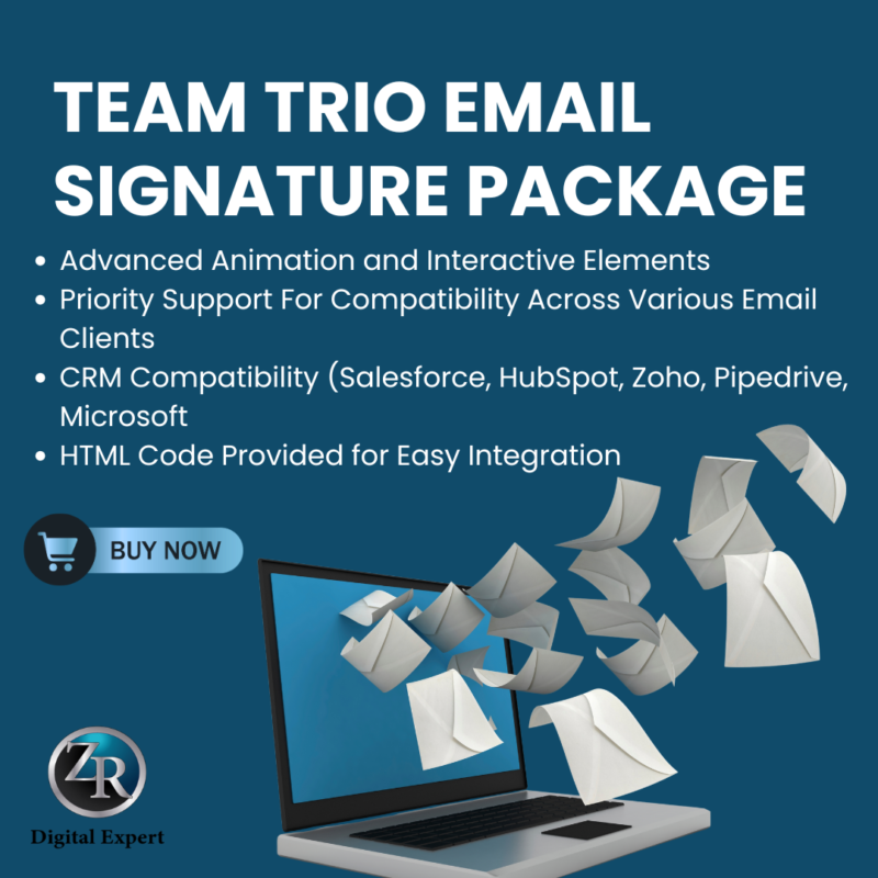 Team Trio Email Signature Package Deposit