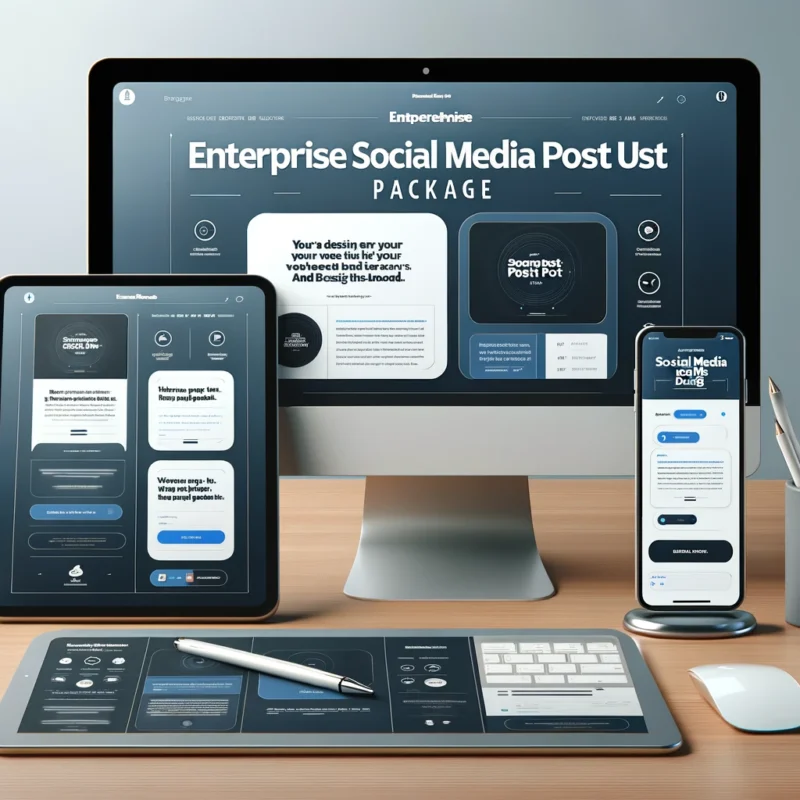 Enterprise Social Media Post Design