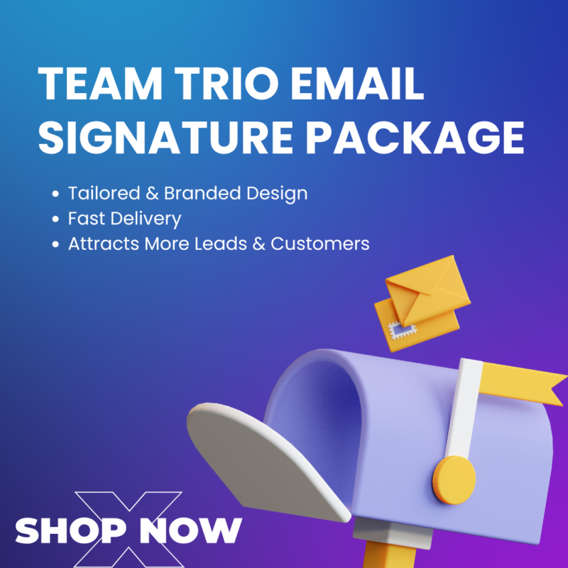 Team Trio Email Signature Full Pacakage