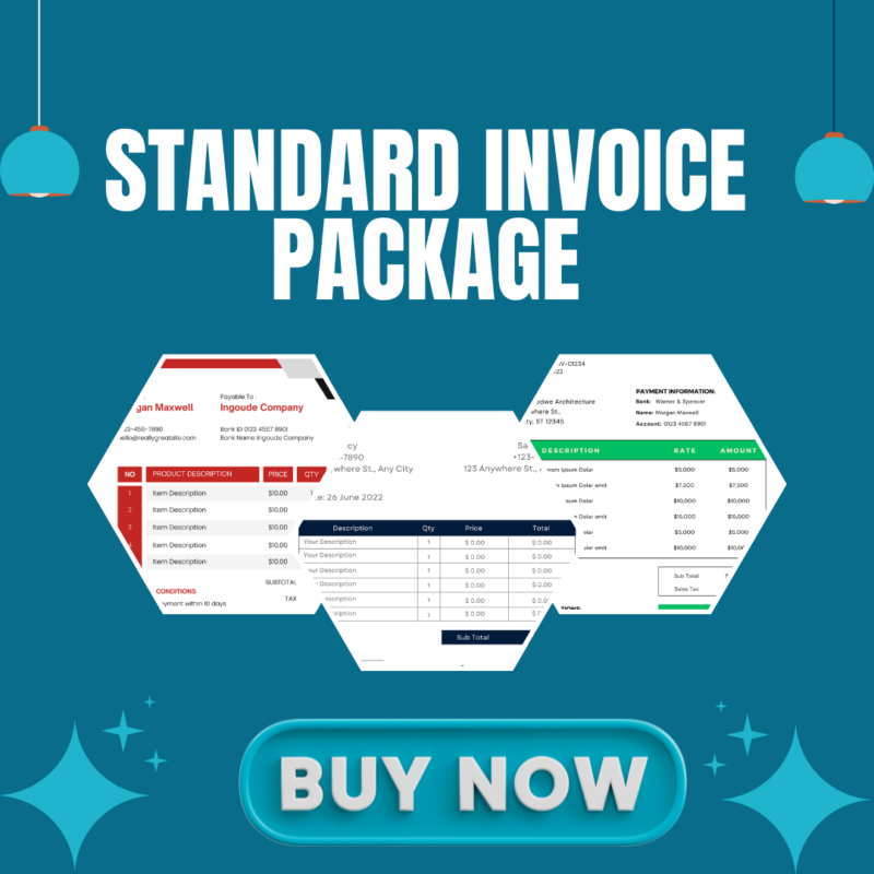 Standard Invoice Design Deposit