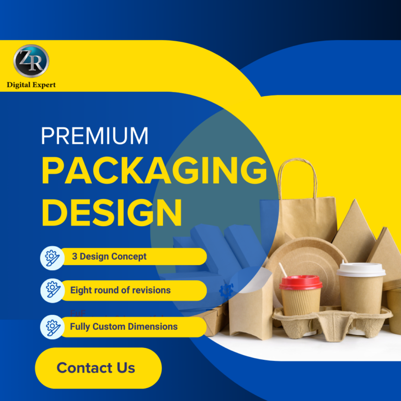 Premium product packaging design deposit