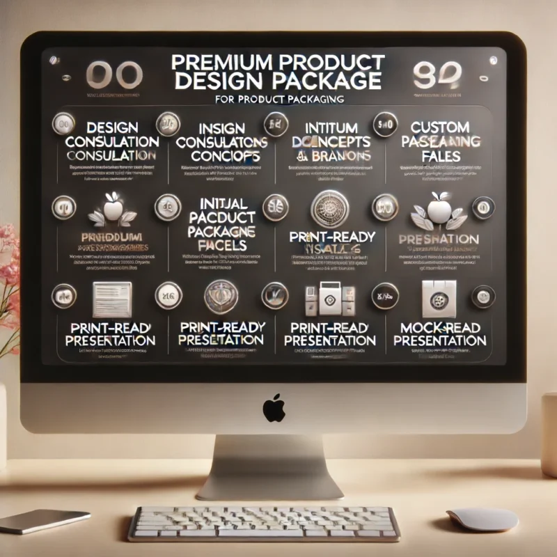 Premium product packaging design package