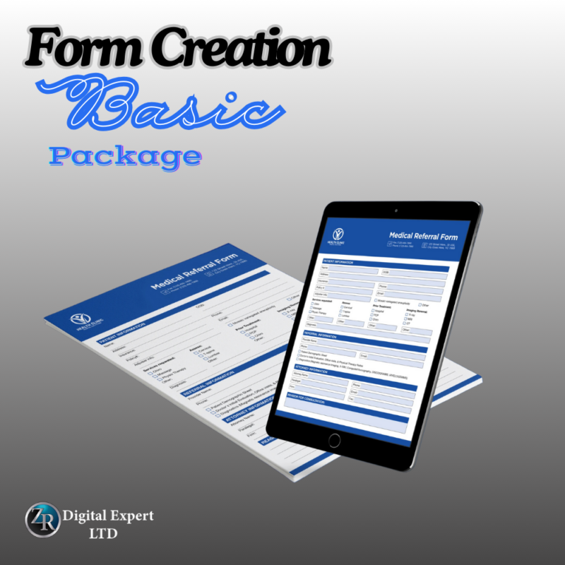 Premium Form Creation Package … – Zr Digital Expert Ltd
