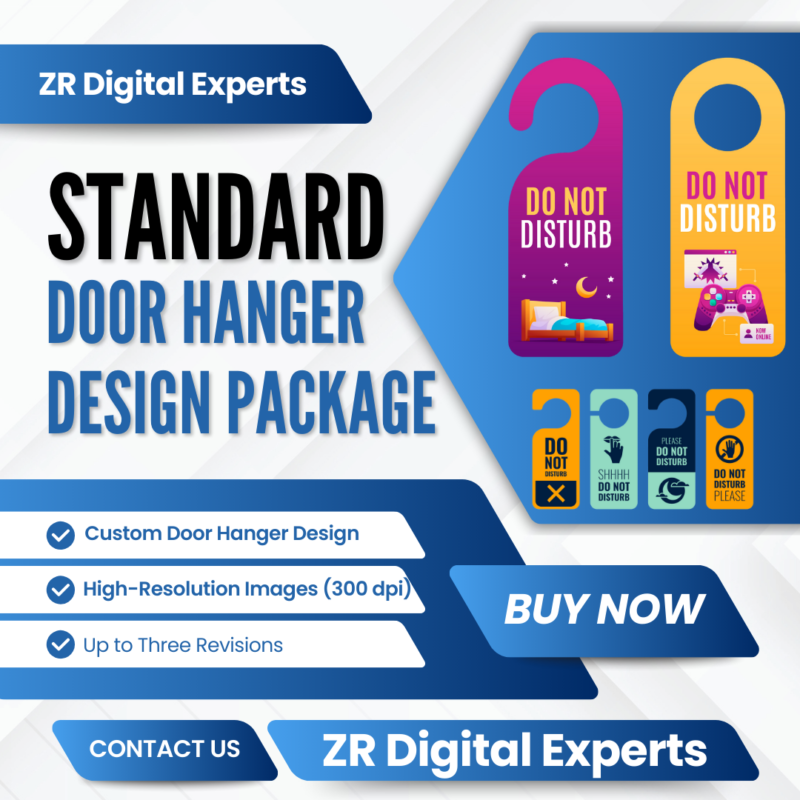 Basic Door Hanger Design Package Deposit