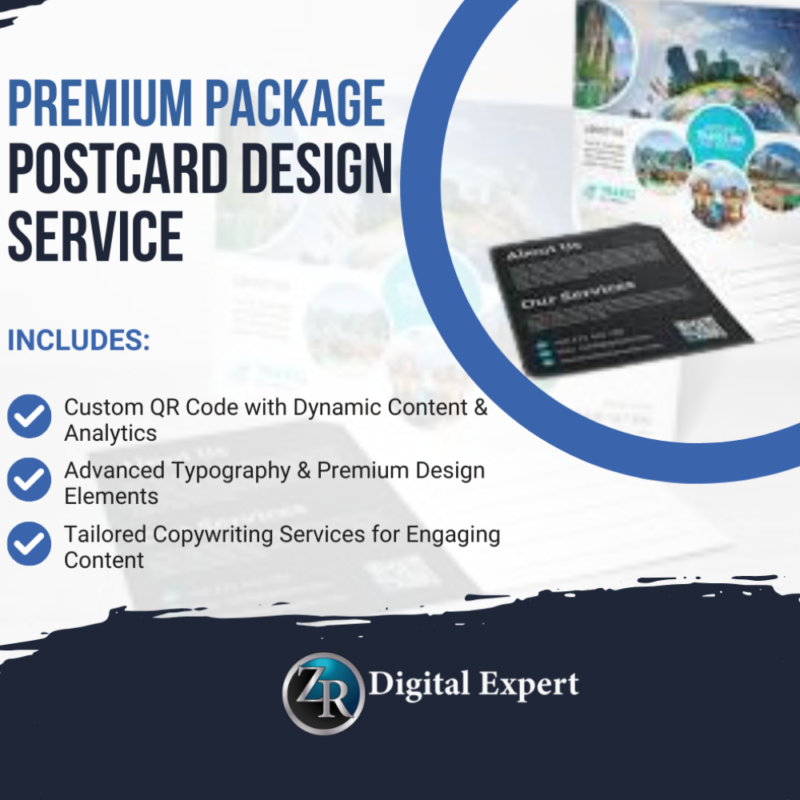 Premium Postcard Design Package Deposit