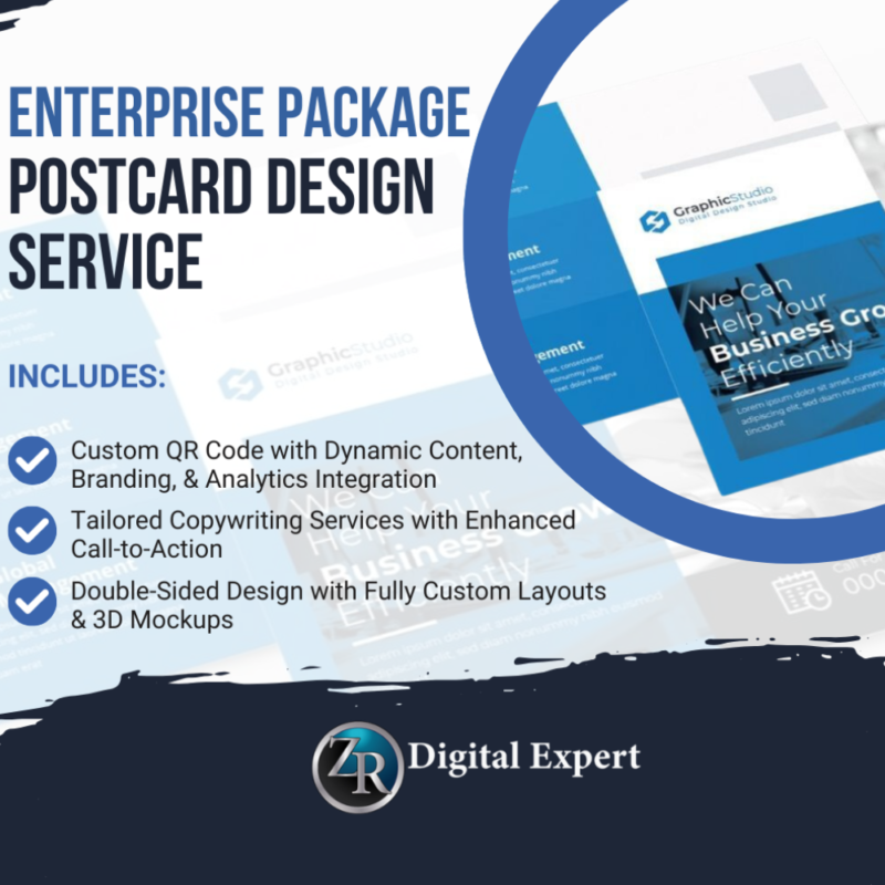 Enterprise Postcard Design Package Deposit